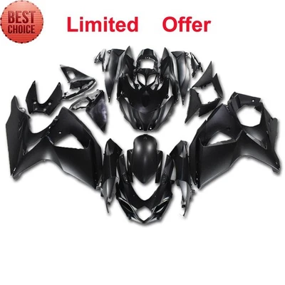 GLS US STOCK Injection Matte Black  Fairing Fit for Suzuki 2009-2016 GSXR 1000 - Image 1 of 4