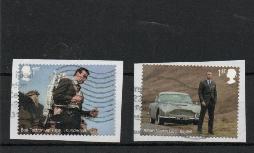 Sellos autoadhesivos GB 2020 QEII de PM72 James Bond SG4339/40 - Usados Foto 1 de 1