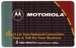 5m Motorola Your On Ramp To The Information Superhighway Phone Card - Picture 1 of 1