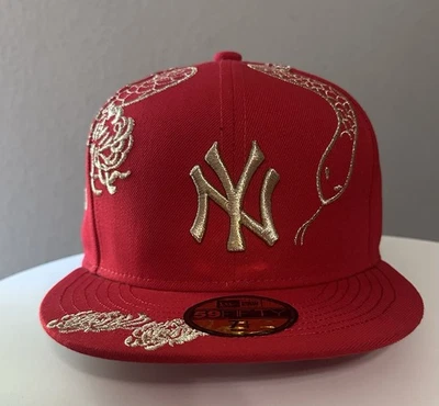 Кепка на резинке New Era 59Fifty New York Yankees Year of The Snake размер 71/4 - Изображение 1 из 4