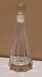 Schnaps Karaffe schweres Glas breiter Boden - Stil mit Glasstopfen 13,5" - Bild 1 von 3