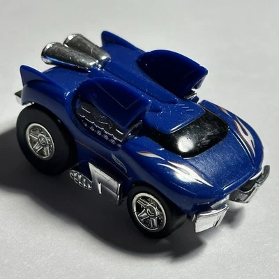HOT WHEELS SPEED DEMONS - MAELSTROM 2003 Pullback Car Racer Blue - Image 1 of 4