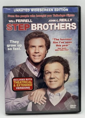 Step Brothers DVD Widescreen Will Ferrell John C. Reilly Unrated 2008 - Image 1 of 3
