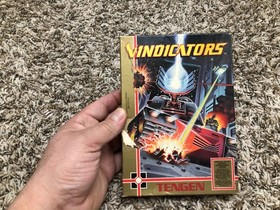 Vindicators (Nintendo, NES, Tengen 1988) No Manual Box, Game, and Sleeve Tested