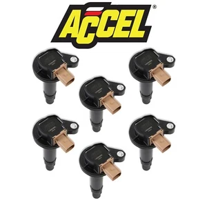 Accel Black Supercoil Ignition Coils For 11-16 F-150 3.5L Ecoboost W/ Tan 3-Pin - Picture 1 of 8