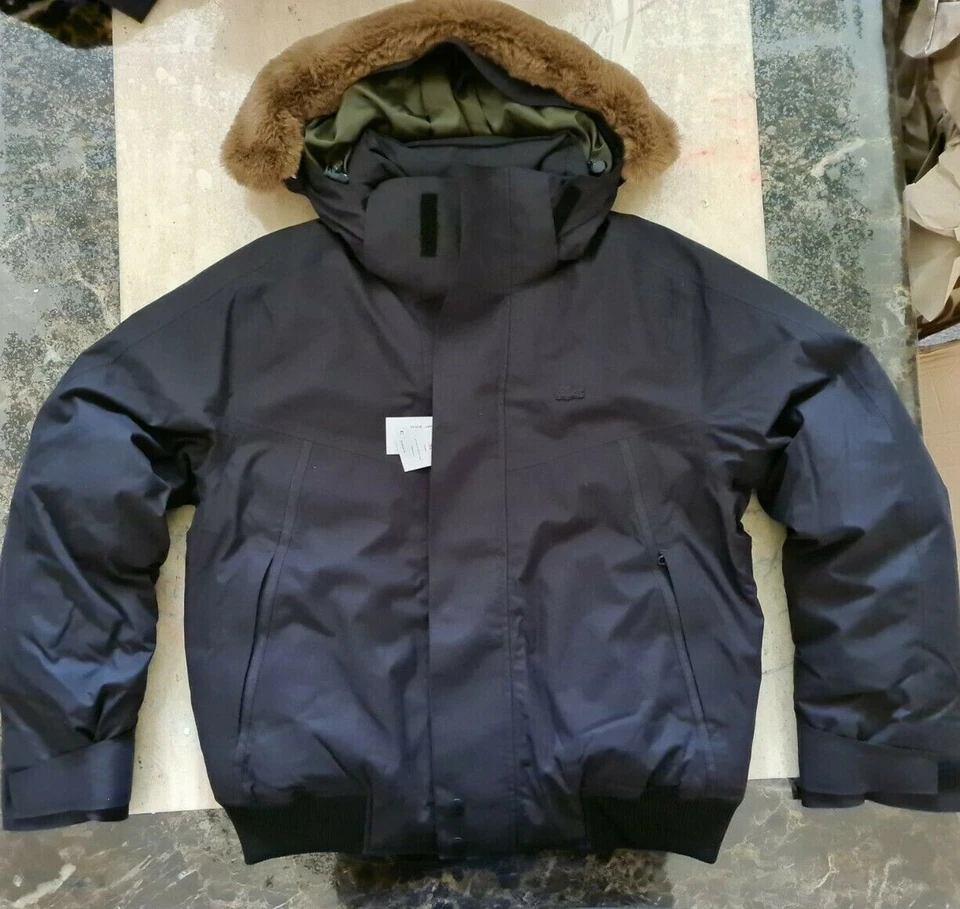 NEW mens LACOSTE DOWN parka jacket waterproof hooded size 58 uk XL RRP £390 - Image 1 of 4