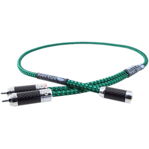 3.5 mm Female Jack to Dual RCA Stereo Breakout Cable - Picture 1 of 4