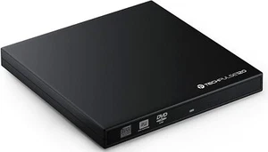 techPulse120 DVDRW Brenner externer CD Rom Laufwerk Ultraslim Black Superdrive - Bild 1 von 4