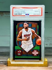 LeBron James 2013-14 Panini Innovation Stained Glass Black PSA 10 Gem Mint Rare