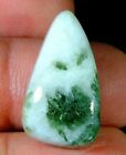 21 Ct 100% Natural Silver Sheen Green Seraphinite Pear Cabochon Gemstone A169