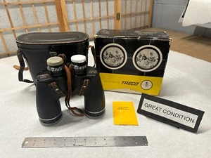 VINTAGE RARE TASCO MODEL 214 7X50 BINOCULARS Feather Weight W/ BOX Case GREAT! - Picture 1 of 12