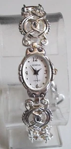 SILVER FINISH TOGGLE CLOSURE WOMAN'S FASHION DRESSY CASUAL WATCH - Picture 1 of 4