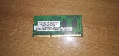 MEMORIA SO-DIMM 1GB DDR3 ELPIDA PC 10600 1333MHZ ELPIDA 128MX8 1.5V  - Immagine 1 di 2