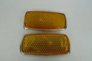 1969-76 BMW Bavaria 2500 2800 3000 Front Side Market Lens Set Left Right OEM - Picture 1 of 8