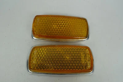 1969-76 BMW Bavaria 2500 2800 3000 Front Side Market Lens Set Left Right OEM - Image 1 of 4