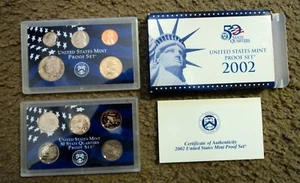 2002 U.S. Mint Proof Set in Box w/ Certificate. - Picture 1 of 5