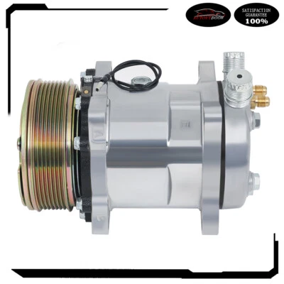 Compresor de aire acondicionado con embrague apto para Jeep Cherokee Wrangler 1985-1987 2,5 L 2,1 L Foto 1 de 4