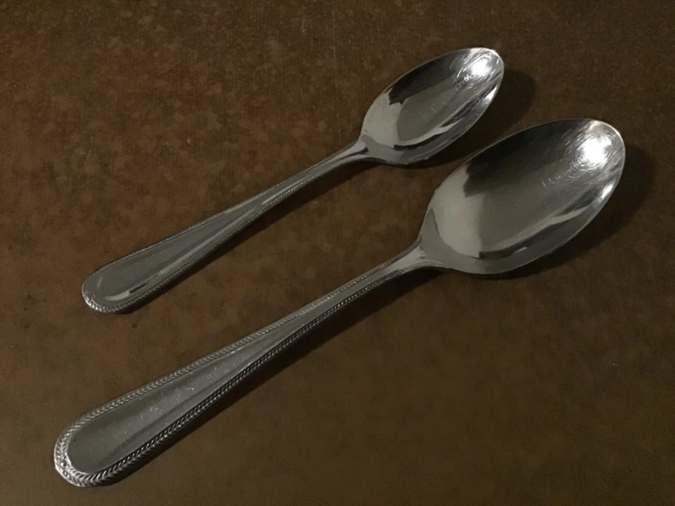 2 Gorham 18/10 Serving Spoons ~ Braid - Image 1 of 4