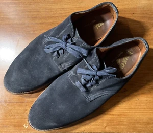 Walk-Over Men’s 12M Blue Suede Lace Vibram Made in USA Oxfords Shoes - Picture 1 of 8