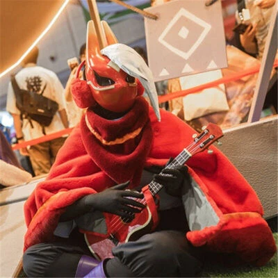 Anime |Game Sky: Children of the Light Cosplay Red Fox Mask FRP Resin Props Mask - Image 1 of 4