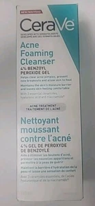 CeraVe 4% Benzoyl Peroxide ACNE Treatment Foaming Cleanser Face & Body Wash - Picture 1 of 3