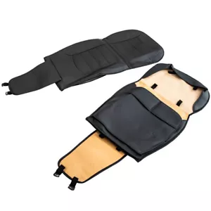 Cojín de funda de asiento delantero de cuero de 5 asientos 2 piezas para Toyota Prius Highlander Yaris - Imagen 1 de 11