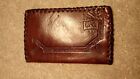 Vintage Laced Leather Wallet Embossed Ek