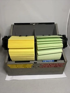 Vintage Rolodex Modell 3500-t Metall Kartei mit Karten & Teilern - Bild 1 von 6