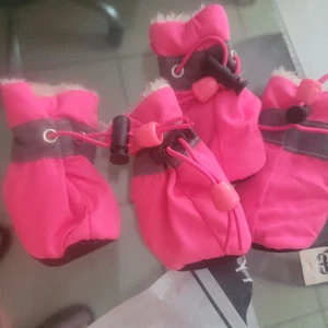 Juego de 4 zapatos para mascotas perros gatos perro XS impermeables cachorro lluvia nieve botines calzado - Imagen 1 de 2