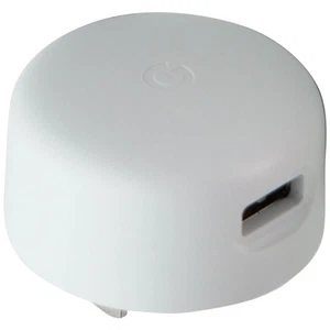 Google (5V/1.5A) 7.5W Simple USB Rond Mural Adaptateur/Chargeur - Blanc (G17BW) - Photo 1 sur 3