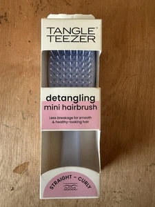 TANGLE TEEZER DETANGLING MINI HAIRBRUSH STRAIGHT-CURLY LAVENDER 15X5CM*NEW* - Picture 1 of 5