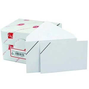 CONFEZIONE 100 BUSTE CARTA BIANCA PER LUTTO CON BIGLIETTI 7x11 cm - Foto 1 di 1