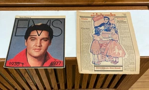 2 revistas de periódicos Elvis Memorial 25 de agosto de 1977 Chicago Sun Times, desvíos - Imagen 1 de 7