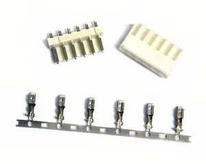 50sets JST VH Connector 3.96mm 6P Housing + Wafer Base + Pins Pin RoHS Taiwan - Picture 1 of 4