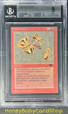 MTG Antiquities 1994 Shatterstorm BGS 9.0Q++ (Quad++) MINT Old School 93/94 - Image 1 of 4
