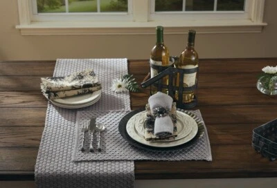 Chadwick Placemat Mist Gray COUNTRY Classic Elegant PRIMITIVE RUSTIC Park - Image 1 of 4