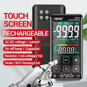 Rechargeable Smart Touch Screen Digital Multimeter Auto Range True RMS 9999Count - Picture 1 of 28