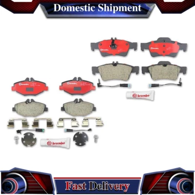 Juego de pastillas de freno delanteras traseras Brembo cerámicas para Mercedes-Benz E350 2006 2007 2008 Foto 1 de 4