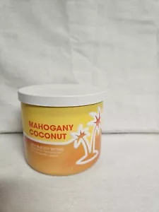 MAHOGANY COCONUT Bath & Body Works 3 Wick Candle 14.5OZ NEW - Picture 1 of 1