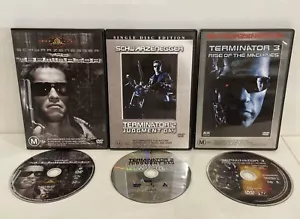 Terminator 1, T2 Judgement Day, T3 Rise Of The Machines | 3 Dvd Bundle | R4 - Picture 1 of 3