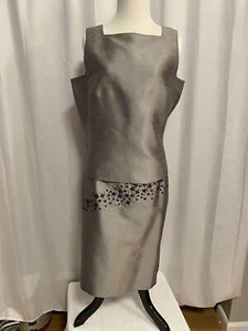 NWT luxury, beaded, silk, shell blouse and skirt set by Ann Taylor 12 - Picture 1 of 12