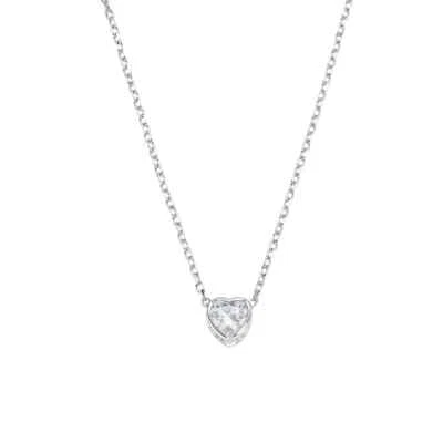 AMEN  COLLANA  AMORE CON SOLITARIO CUORE  ARGENTO 925 REFERENZA CLSHSBBZ5 NUOVA - Immagine 1 di 2