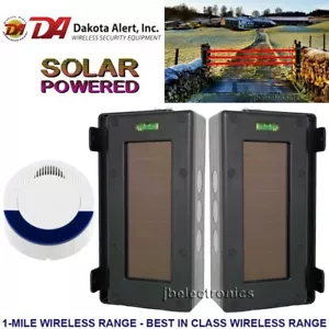 ALARMA DE ENTRADA DE HAZ DE RUPTURA DAKOTA SBA-4000 + 1 JUEGO DE SENSORES SOLARES INALÁMBRICOS - Imagen 1 de 7