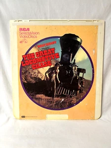 The Great Locomotive Chase - Vtg CED VideoDisc Walt Disney RCA Fess Parker - Bild 1 von 3