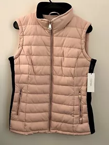 Calvin Klein Women’s Light Pink Quilted Vest Size: S - Picture 1 of 14