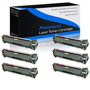 6PK CF213A Cartuccia Toner Magenta per HP LaserJet Pro 200 Colore M251n M276n - Foto 1 di 23