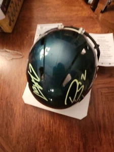 Mini Casco Darius Slay 2, firmado por James Bradberry Philadelphia Eagles spd + certificado de autenticidad - Imagen 1 de 3