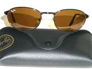 RAY BAN RB3003 HIGHSTREET MS W3129 B15 SLEEK BROWN SIDESTREET OVALS SUNGLASSES - Picture 1 of 10