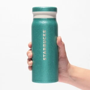 Starbucks Japan🌸2025 Stainless steel bottle glitter turquoise 488ml - Picture 1 of 2