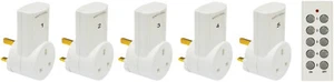 5-Wege Fernbedienung Netz Steckschlüsselsatz 4 3 2 1 Außenlicht LED Power Lead Kit - Bild 1 von 24